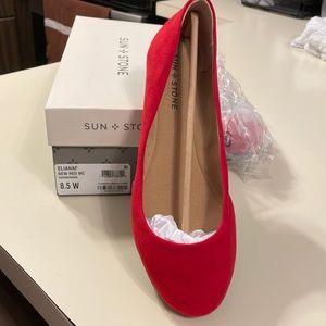 Red Eliana Flats. Brand New. 8.5 W. Never worn.
